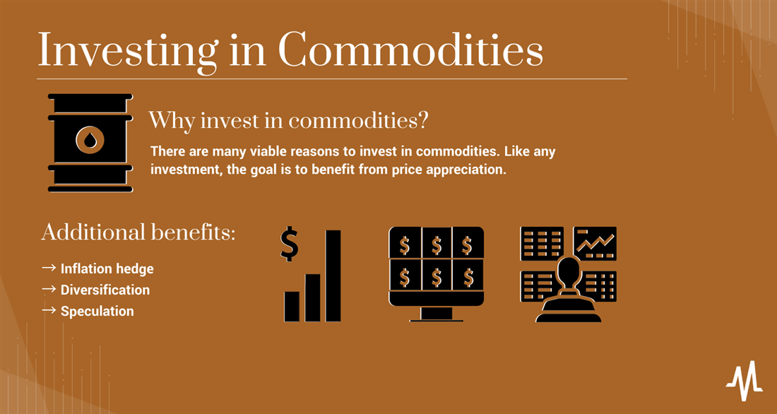 Investing in commodities infographic