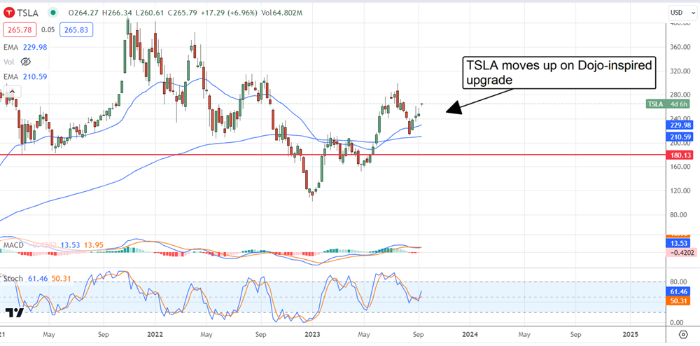 Tesla Stock chart 