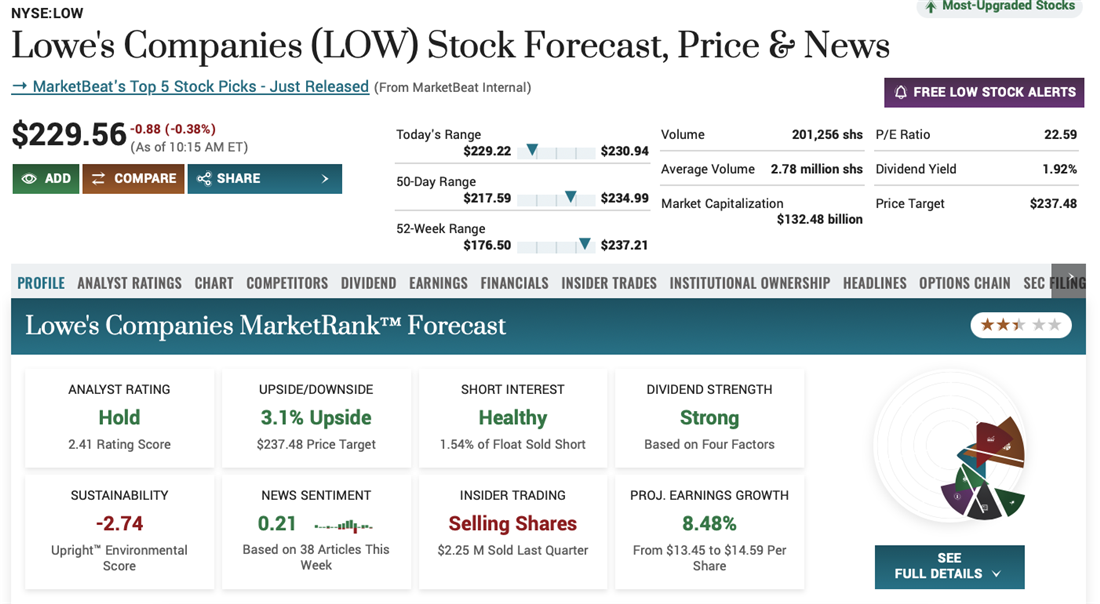 Overview of Lowe's