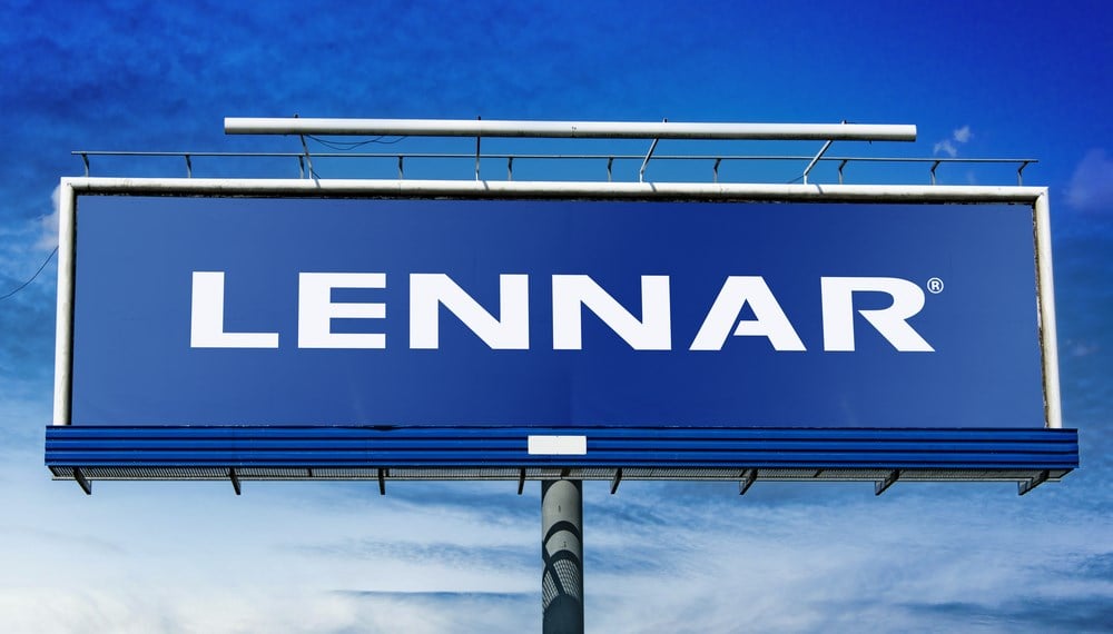 Lennar stock price 