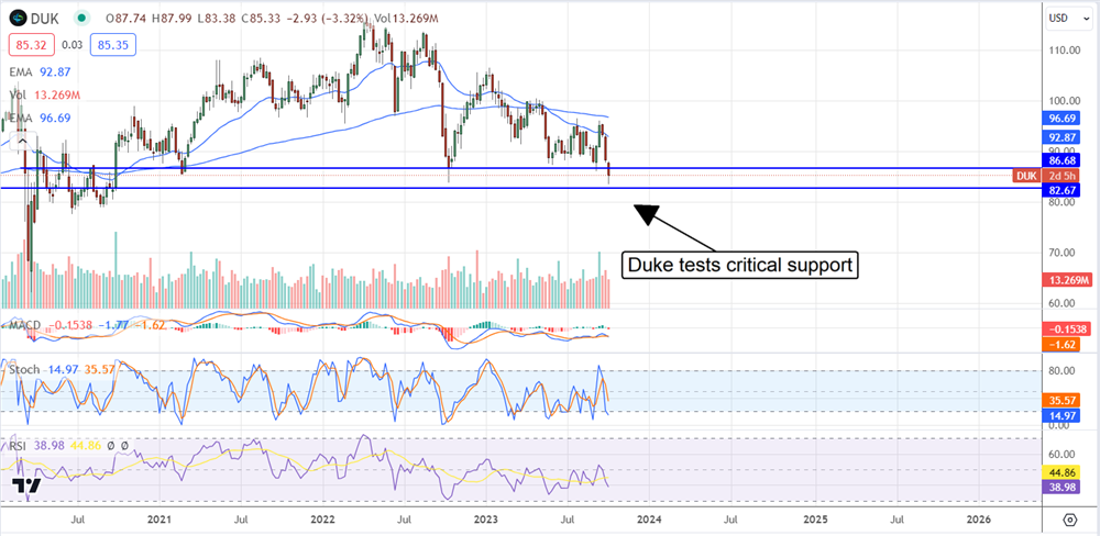 duk stock chart