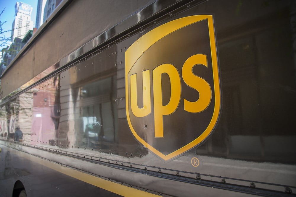 UPS stock price 