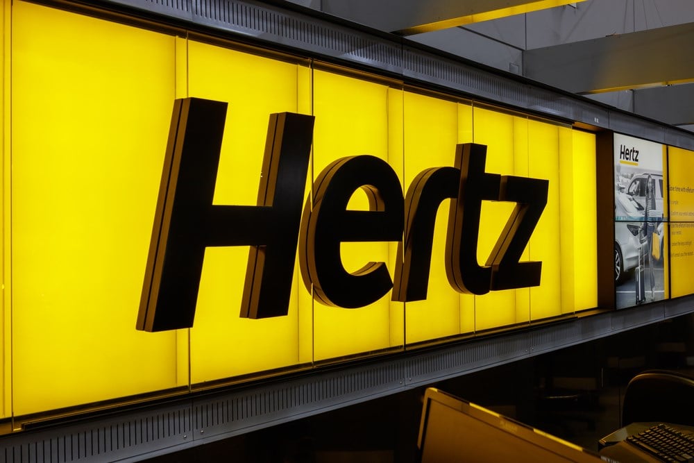 Hertz stock price 