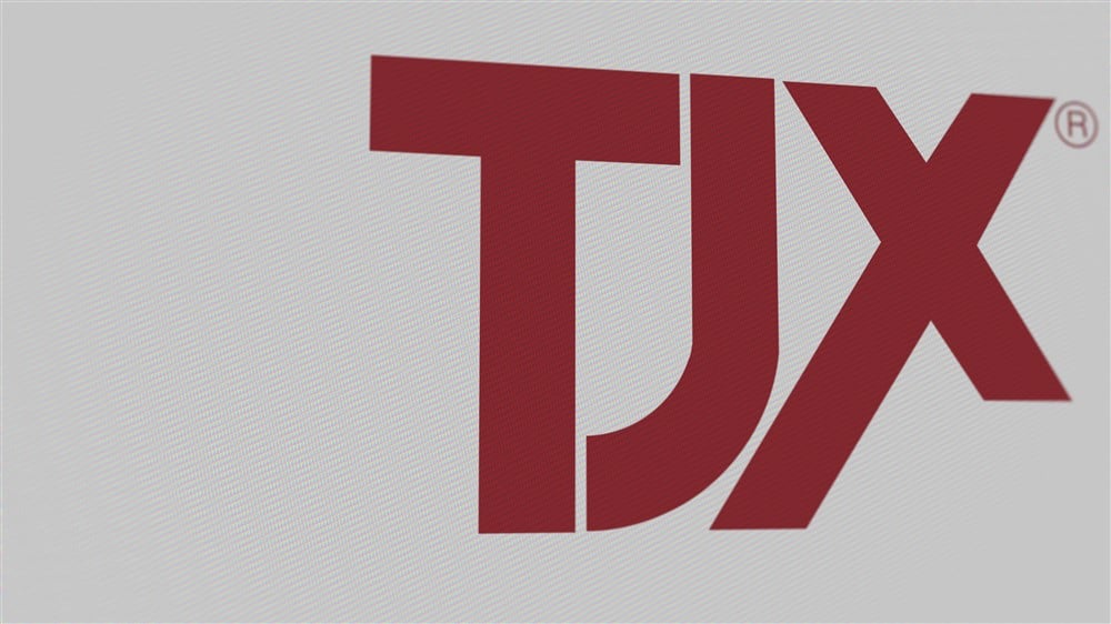 red tjx logo on white background