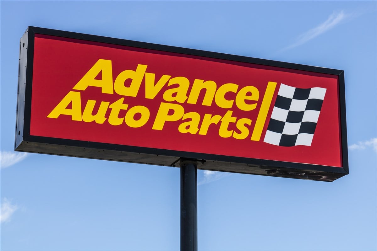 advanced auto parts logo on store sign