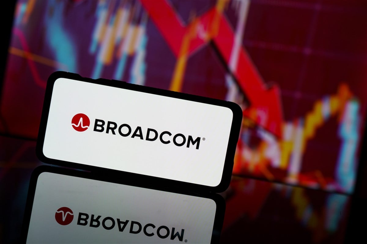 Broadcom stock price chart 
