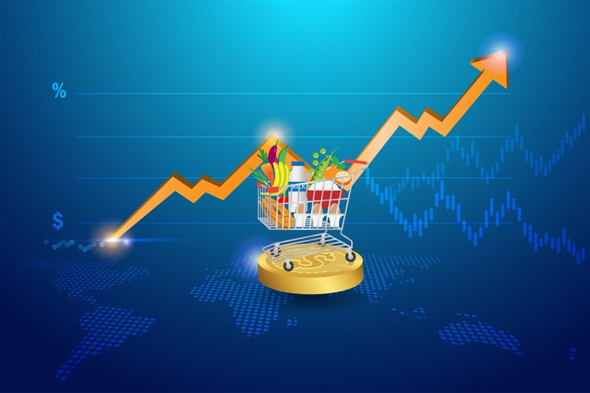 how does the consumer price index affect the stock market? Learn more. Image of a shopping cart against a stock chart.
