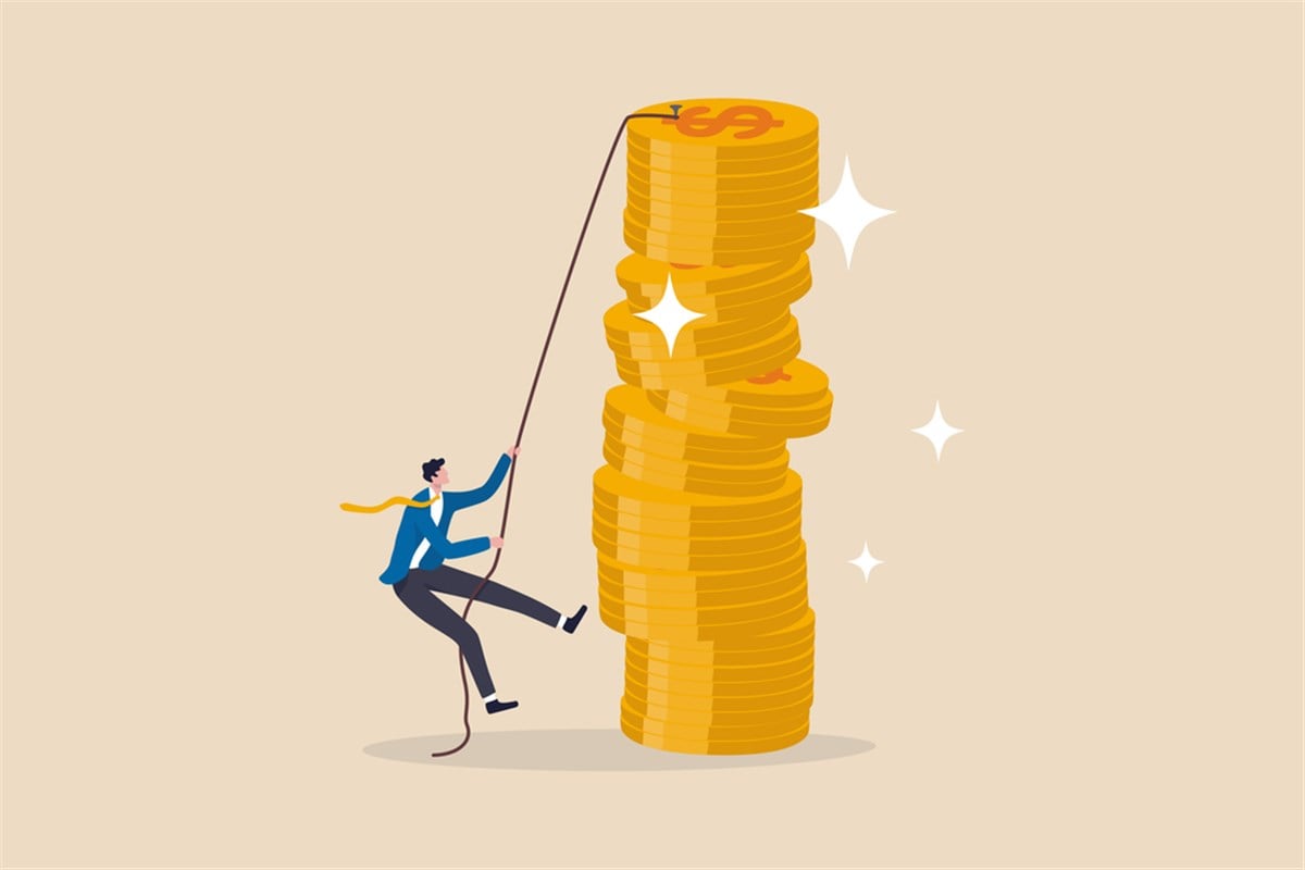 What is a good dividend yield? Learn more. Graphic of a guy scaling a pile of coins