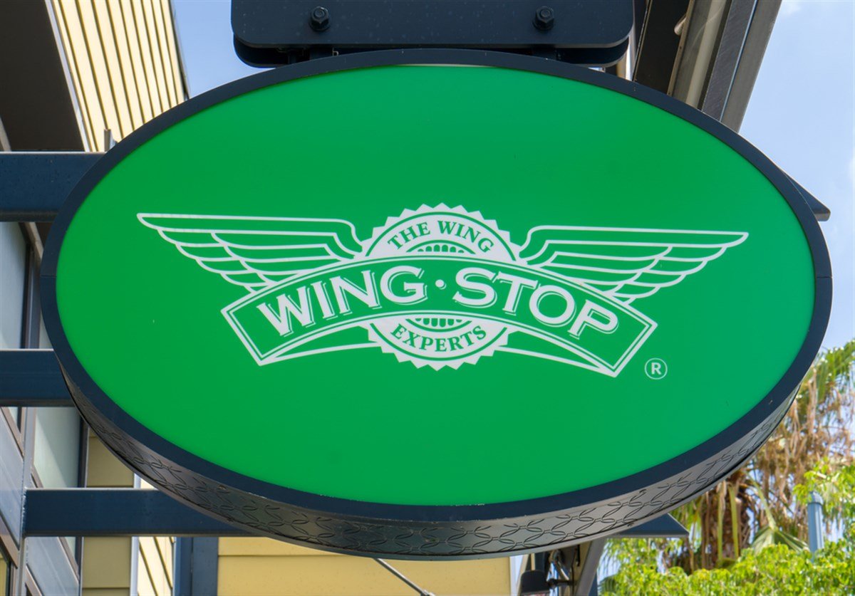 Wingstop restaurant exterior and logo. Wingstop Restaurants, Inc. is a chain of restaurants.