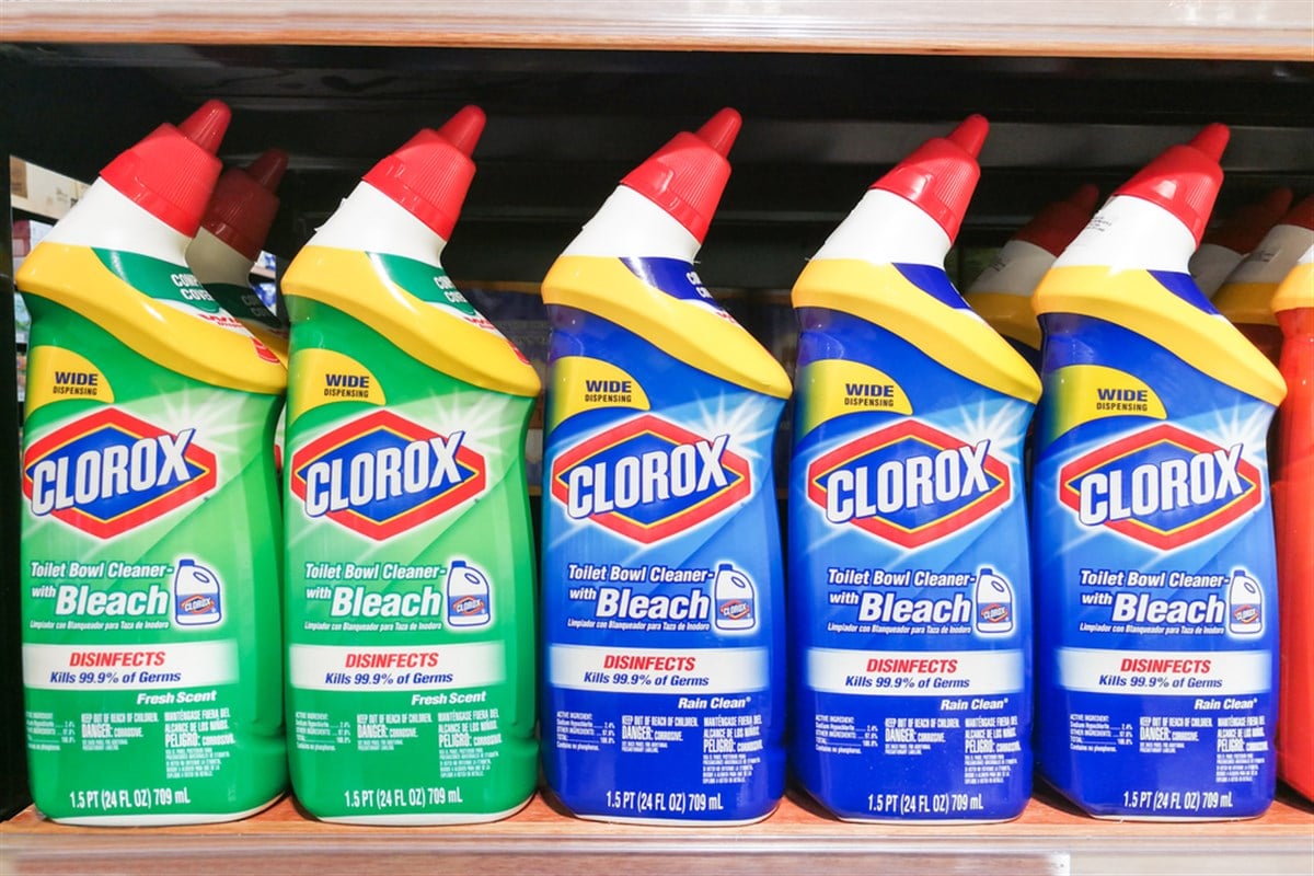 The Clorox Company products on a shelf; learn more about defensive stocks to buy