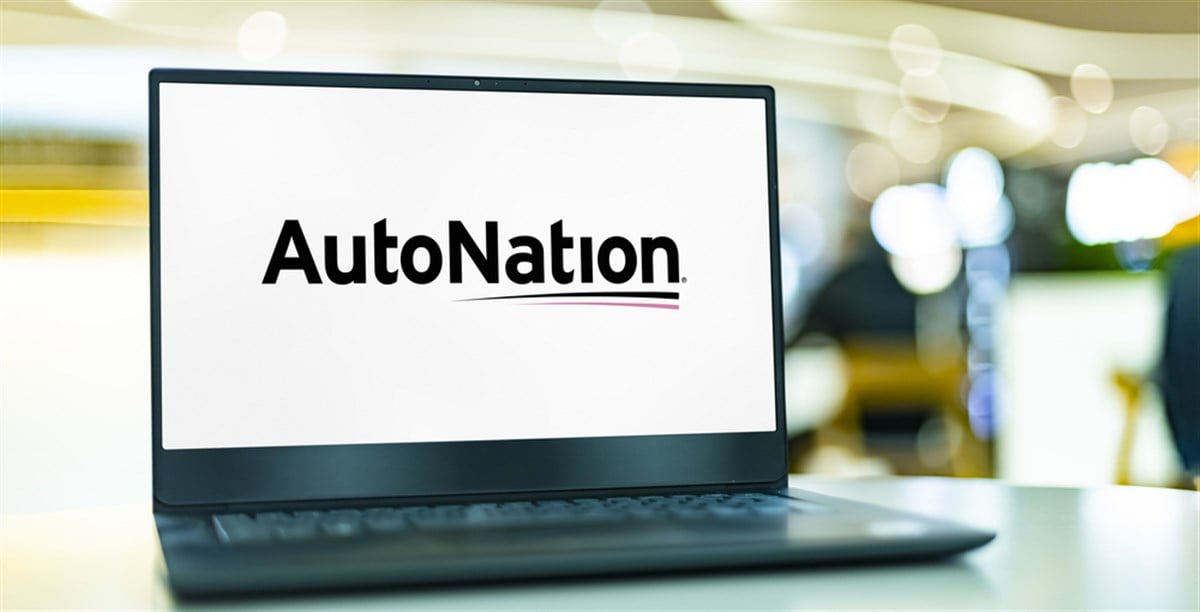 AutoNation logo on a website