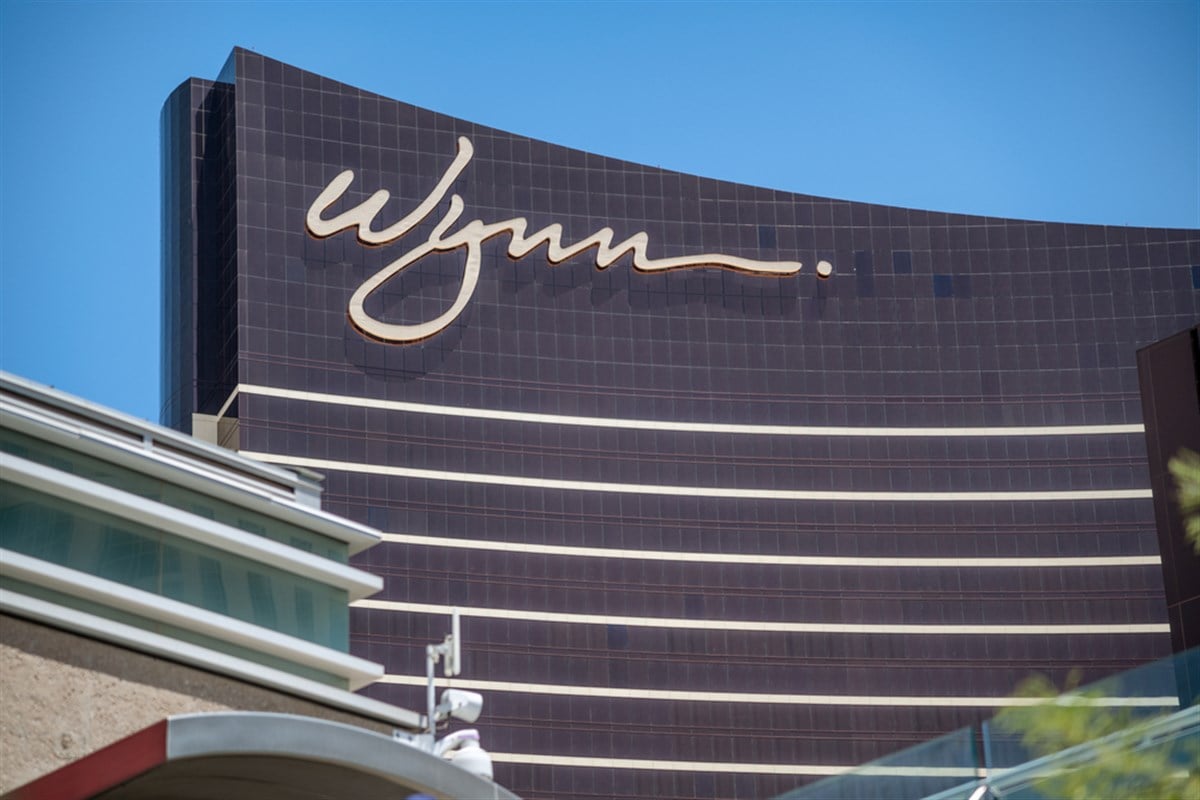 Wynn Hotel exterior view on a sunny day 