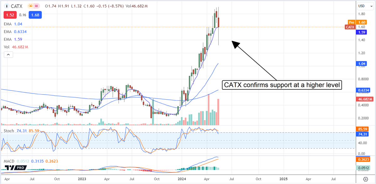 CATX stock chart 