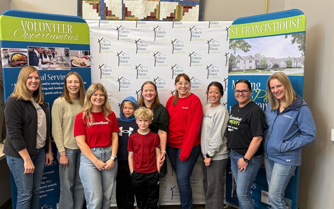 MarketBeat employees volunteer at St. Francis house