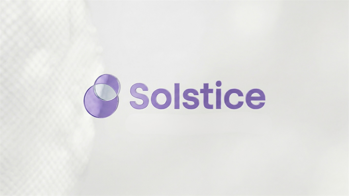 Purple Solstice Advanced Materials logo on a clean white background, symbolizing the company’s brand identity in advanced materials sector.