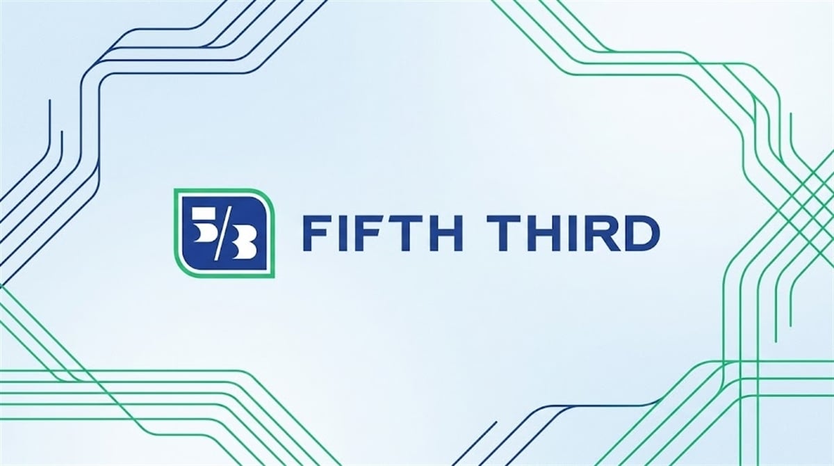 Fifth Third Bancorp logo displayed on a light blue branded graphic background.