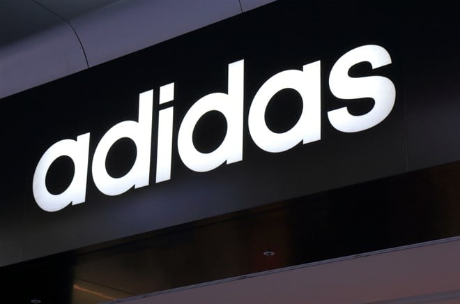 Adidas stock price 