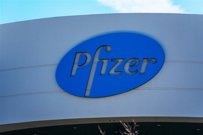 Pfizer stock price