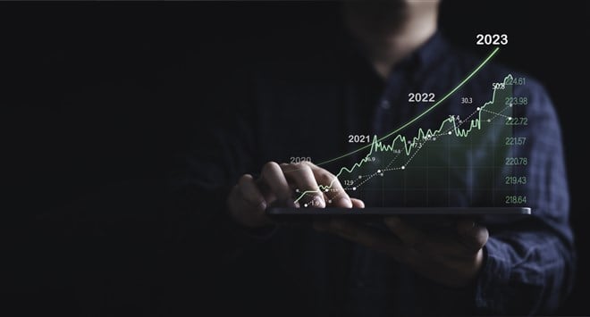 dividend stocks market graph chart