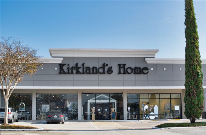 Kirkland's stock price and storefront 