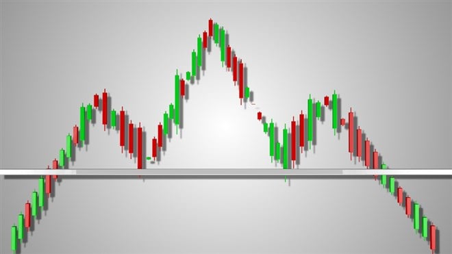 Head and Shoulders Stock Chart Pattern 3D Illustration; read more: What is a head and shoulders pattern and how does it work