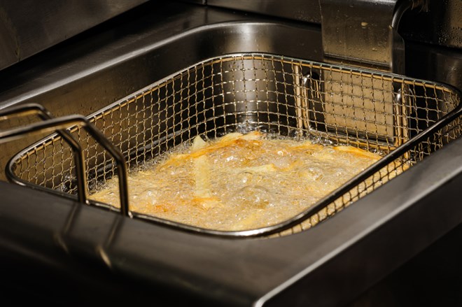 French fries cooked in electric fryer; learn more about Miso Robotics stock
