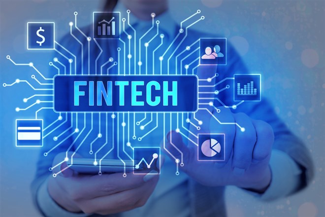 Fintech banks image on tech background on MarketBeat