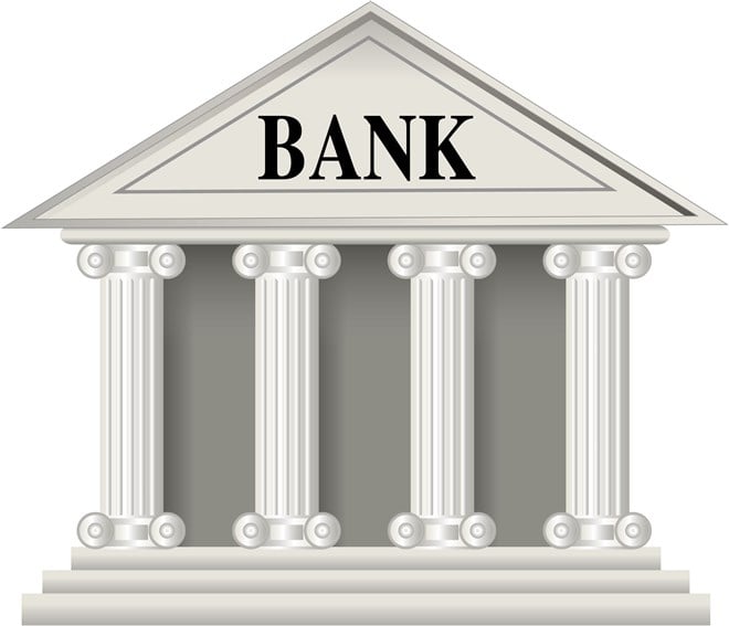 vector illustration of bank building