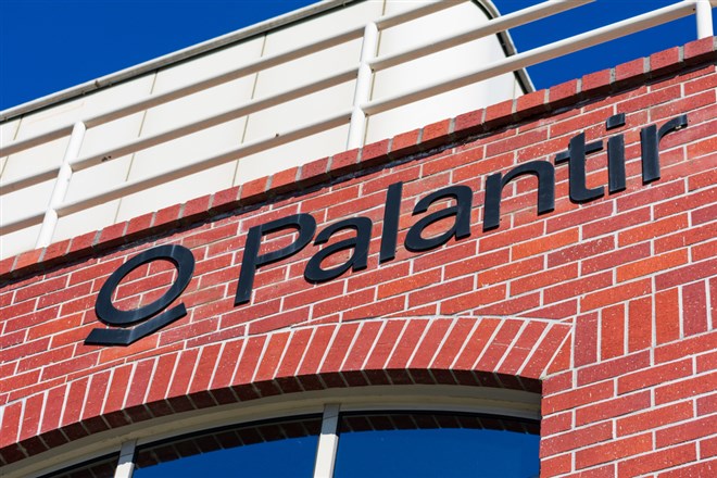 Palantir stock price 