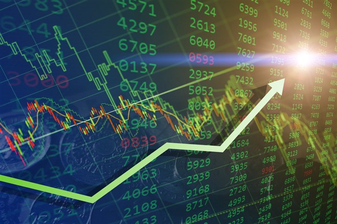 Stock market chart -  High Trading Volume Signals Potential Growth