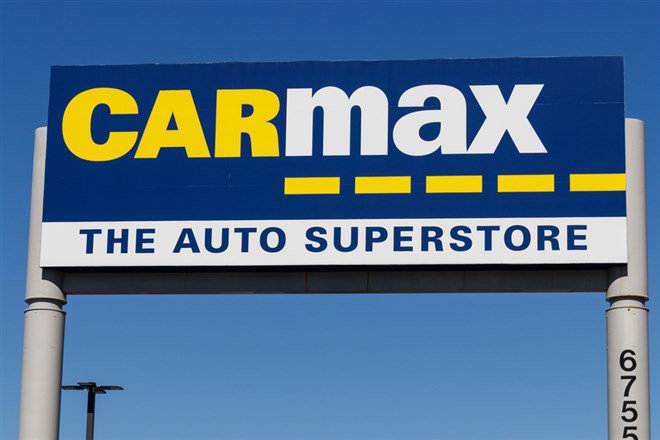 CarMax Auto Dealership sign 