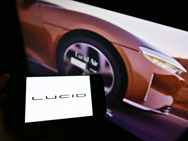 Photo of the Lucid Air electric vehicle. Lucid Stock Forecast: New Lows as Prices Continue to Decline.