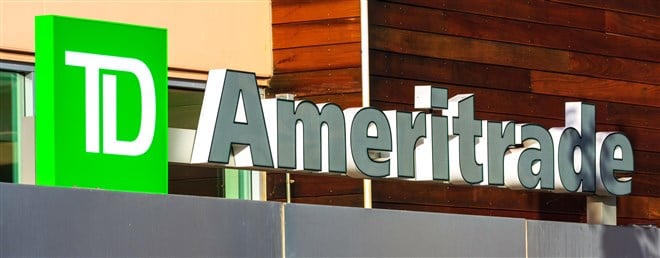 photo of td ameritrade sign