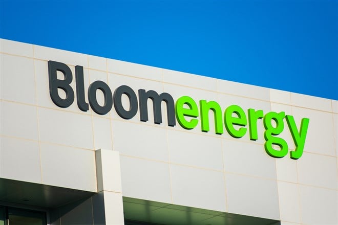 Bloom Energy Logo on a building