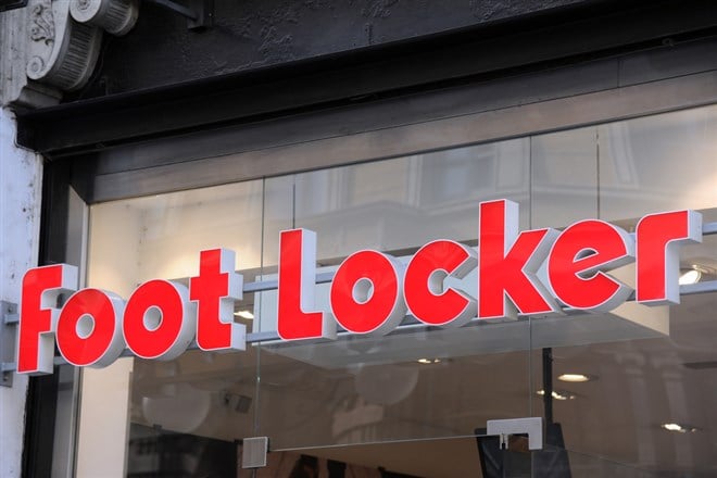 Foot Locker logo on storefront