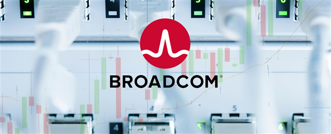 Broadcom Ethernet Switch rising stock chart - This image is an original composition by MarketBeat using licensed and editorial elements. Not for redistribution or reuse.