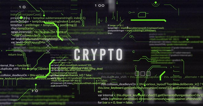Composite image featuring cryptocurrency.