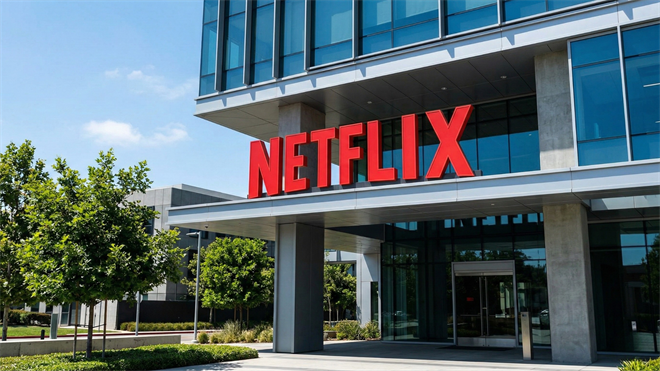 Imaginative depiction of Netflix headquarters, reflecting the company's disciplined decision to walk away from a major acquisition deal.