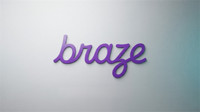 Purple Braze Inc. logo on a clean background, representing SaaS growth and customer engagement platform expansion.