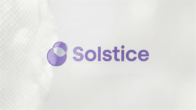Purple Solstice Advanced Materials logo on a clean white background, symbolizing the company’s brand identity in advanced materials sector.