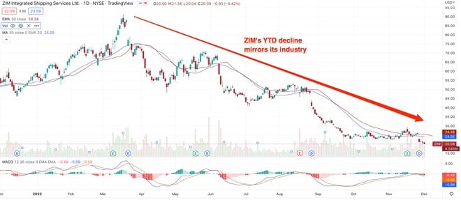 Can ZIM Defy The Broad Downturn In The Container Shipping Industry? 