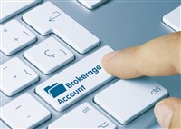 how to choose a brokerage account button on a computer