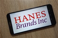  Hanes Brand Inc graphic on mobile device                        
