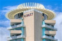 close-up photo of hyatt hotel in Fort Lauderdale, Florida