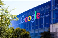 photo of google logo on alphabet headquarters