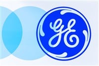 General Electric logo. General Electric is an American multinational conglomerate corporation.