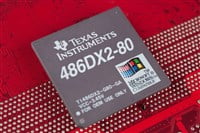 Photo of a Texas Instruments chip; the company's stock could hit new highs soon.
