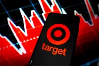 Target Corporation logo seen displayed on a smartphone