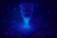 Quantum computing semiconductor AI concept