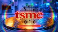 TSMC logo on semiconductor wafer inside chip lab underscores AI-driven chip demand and semiconductor supply leadership.